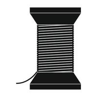 Thread bobbin icon vector