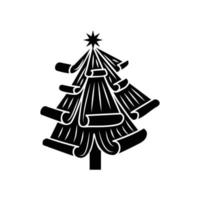 Christmas tree icon vector