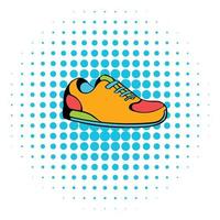 icono de zapatillas, estilo comics vector