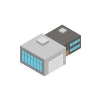 Factory isometric 3d icon vector