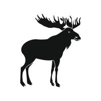 Deer icon, simple style vector