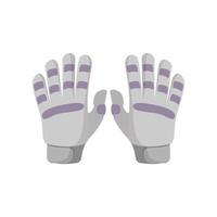 Golf glove cartoon icon vector