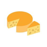 Italian cheese icon, isometric 3d style vector