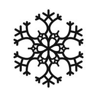 Snowflake simple icon vector