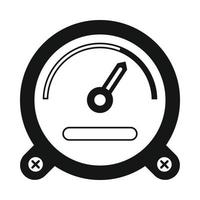 Speedometer icon in simple style vector