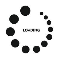 Loading icon in simple style vector