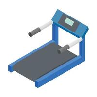 Treadmill 3d isometric icon vector