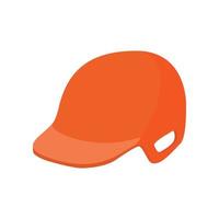 Baseball helmet cartoon icon vector