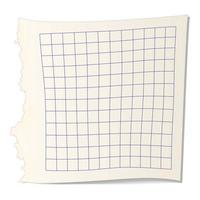 Square paper for math icon vector