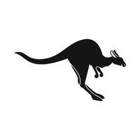 Kangaroo icon, simple style vector