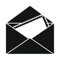 Greeting card in the envelope icon vector