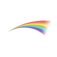 Rainbow icon, realistic style vector