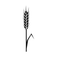 Rye ear icon, simple style vector