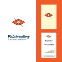 Not seen Creative Logo and business card vertical Design Vector