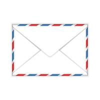 Closed envelope mail flat icon vector