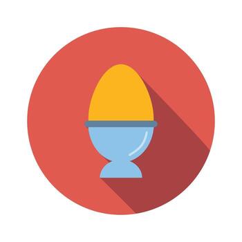 Egg flat icon vector