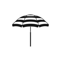 Beach umbrella icon, simple style vector