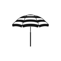 Beach umbrella icon, simple style vector