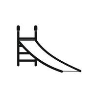 Playground slide icon vector