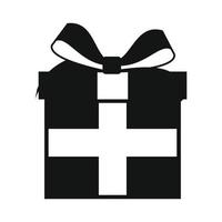 Present box simple icon vector