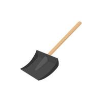 Snow shovel icon, cartoon style vector