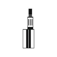 Vaping device icon, simple style vector