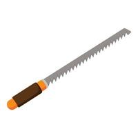 Long hand saw icon cartoon vector. Farm equipment vector