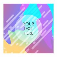 Colorful background with typography design vector