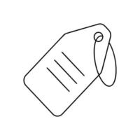 String tag line icon vector