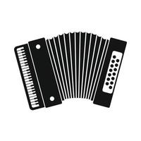 Retro accordion icon vector