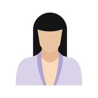Woman avatar sign vector