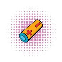 Electronic cigarette battery icon, comics style vector