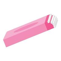 Pink gum sticks icon cartoon vector. Candy bubble vector