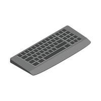 Keyboard icon, cartoon style vector