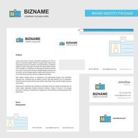 Id card Business Letterhead Envelope and visiting Card Design vector template