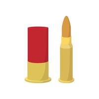 Golden bullets cartoon icon vector