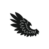 Wing icon in simple style vector