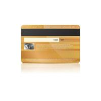 Credit card back icon in realistic style vector