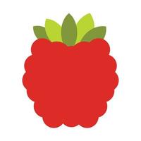 Raspberries flat icon vector