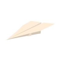 Paper plane icon, cartoon style vector