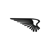 Wing icon in simple style vector