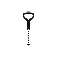 Bottle opener icon in simple style vector