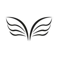 A pair of bird wings icon, simple style vector