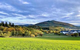 Beautiful day in the mountain valley photo