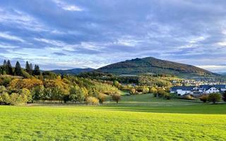 Beautiful day in the mountain valley photo