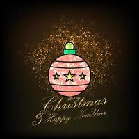 Merry Christmas and Happy new Year Abstract Glitter background vector
