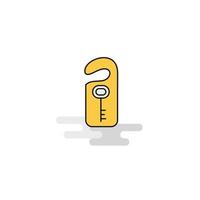 Flat Key tag Icon Vector