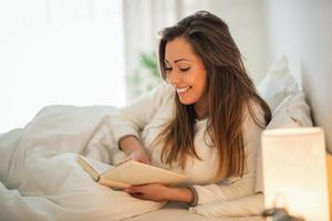 Reading In Bed photo