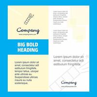 POP Company Brochure Title Page Design Company profile annual report presentations leaflet Vector Background