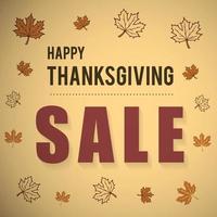 Happy Thanks giving sale design vector